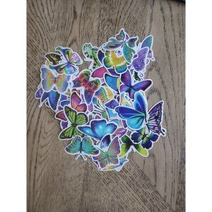 Butterfly stickers 50 stickers vinyl garden Butterflies